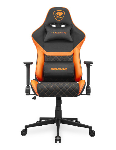 COUGAR CGR-A2F Silla para videojuegos universal Asiento acolchado tapizado Negro, Naranja