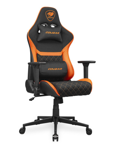 COUGAR CGR-A2F Silla para videojuegos universal Asiento acolchado tapizado Negro, Naranja