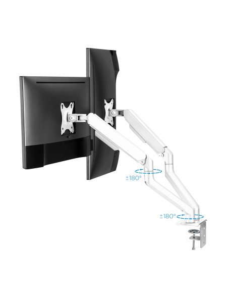 TooQ DB4132TNR-W soporte para monitor 81,3 cm (32") Escritorio Blanco