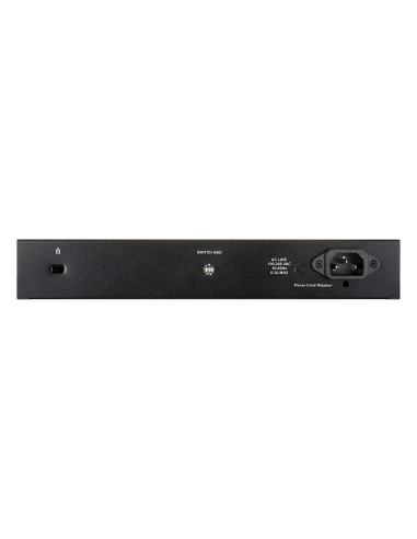 D-Link DGS-1024D switch No administrado Gigabit Ethernet (10 100 1000) 1U Negro, Plata