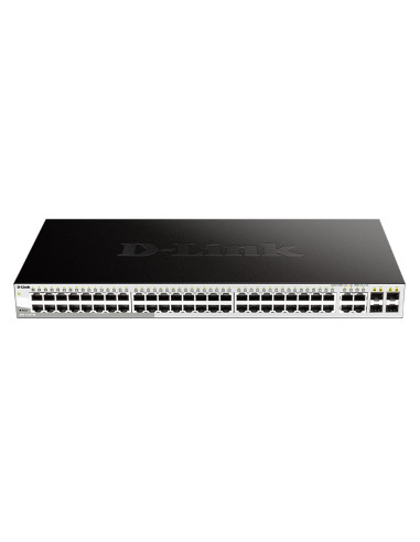 D-Link DGS-1210-48 switch Gestionado L2 Gigabit Ethernet (10 100 1000) 1U Negro