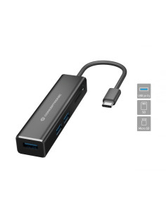 Conceptronic DONN08B base para portátil y replicador de puertos USB 3.2 Gen 1 (3.1 Gen 1) Type-C Negro 2
