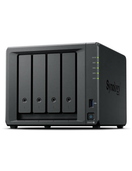 Synology DiskStation DS425+ servidor de almacenamiento NAS Intel® Celeron® J4125 2 GB DDR4 0 TB Negro