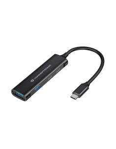 Conceptronic HUBBIES12B hub de interfaz USB 3.2 Gen 1 (3.1 Gen 1) Type-C 5000 Mbit s Negro