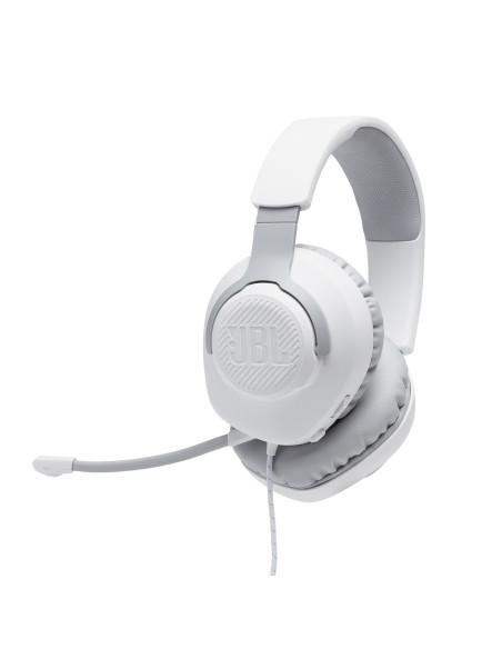JBL Quantum 100 Auriculares Alámbrico Diadema Juego Blanco