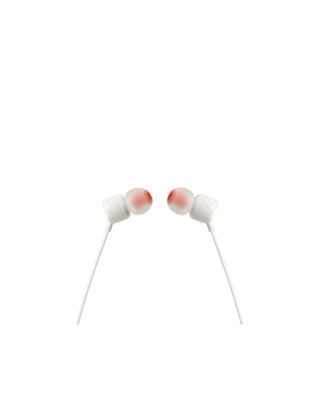 JBL Tune 110 Auriculares Alámbrico Dentro de oído Música Blanco