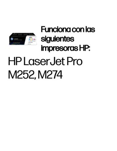 HP Paquete de 3 cartuchos de tóner cian/magenta/amarillo Originales LaserJet 201X de alta capacidad