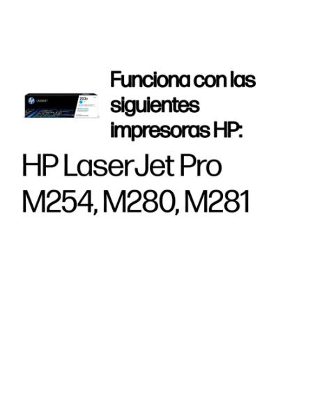 HP Cartucho de tóner Original LaserJet 203X cian de alta capacidad