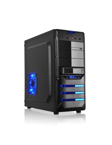 L-Link LEONIS carcasa de ordenador Torre Negro 500 W