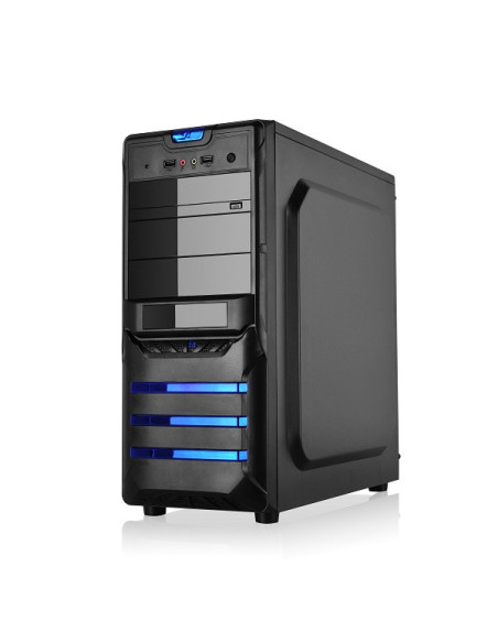 L-Link LEONIS carcasa de ordenador Torre Negro 500 W