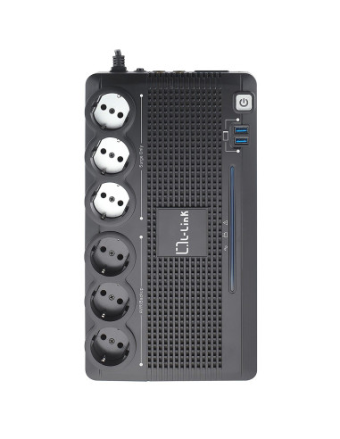 L-Link LL-700-G6 sistema de alimentación ininterrumpida (UPS) Línea interactiva 0,7 kVA 360 W 6 salidas AC