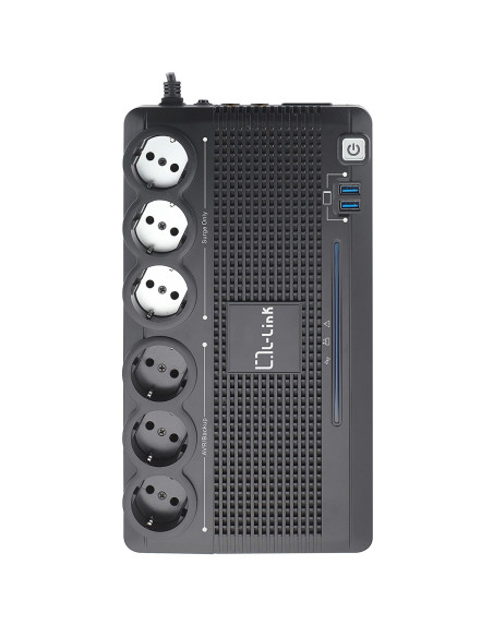 L-Link LL-700-G6 sistema de alimentación ininterrumpida (UPS) Línea interactiva 0,7 kVA 360 W 6 salidas AC