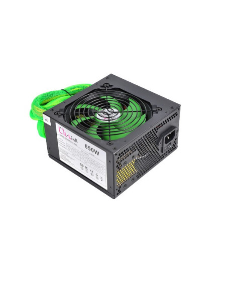 L-Link LL-PS-650 unidad de fuente de alimentación 650 W 24-pin ATX ATX Negro