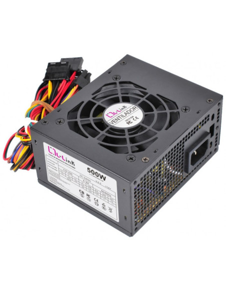 L-Link LL-PS-MICRO-500 unidad de fuente de alimentación 500 W 20+4 pin ATX Negro