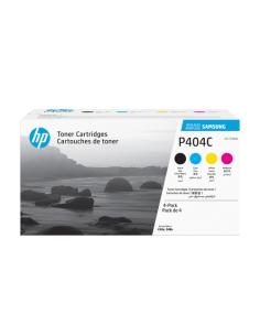 Samsung Paquete de 4 Cartuchos de Tóner Original HP CLT-P404C cian/magenta/amarillo/negro