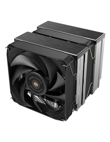 Mars Gaming MCPU-XU6, Disipador CPU Doble Torre, TDP 350W, 2x Ventiladores de Aspas Híbridas y Rodamiento FDB de Cobre