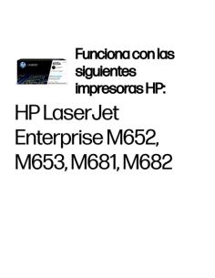 HP Cartucho de tóner Original LaserJet 655A negro