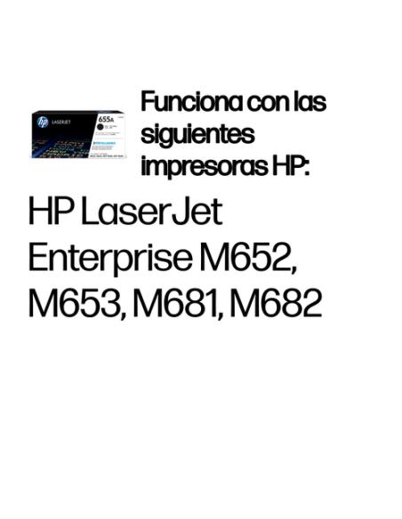 HP Cartucho de tóner Original LaserJet 655A negro