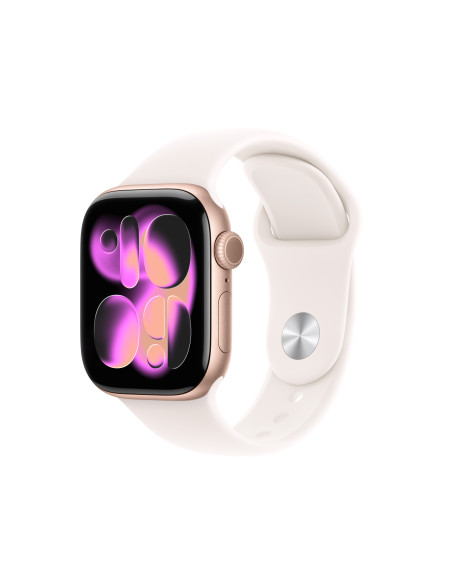 Apple Watch Series 11 OLED 42 mm Digital 374 x 446 Pixeles Pantalla táctil Oro rosa Wifi GPS (satélite)