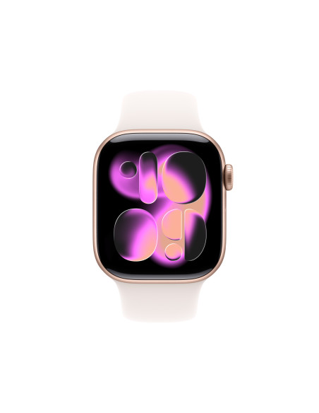 Apple Watch Series 11 OLED 42 mm Digital 374 x 446 Pixeles Pantalla táctil Oro rosa Wifi GPS (satélite)