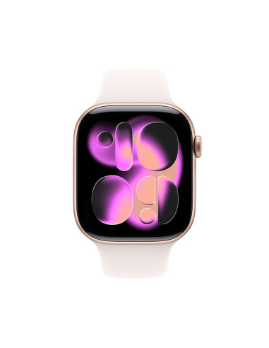 Apple Watch Series 11 OLED 46 mm Digital 416 x 496 Pixeles Pantalla táctil Oro rosa Wifi GPS (satélite)