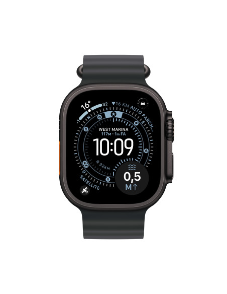 Apple Watch Ultra 3 OLED 49 mm Digital 422 x 514 Pixeles Pantalla táctil 5G Negro Wifi GPS (satélite)