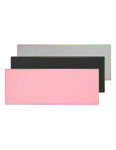 Mars Gaming MMP224, Alfombrilla Gaming XXL 880x330mm, Diseño de Bordes Rainbow, Base Antideslizante de Caucho Natural, 2