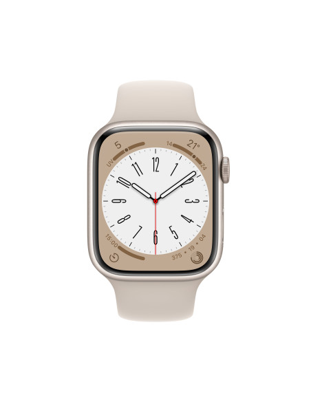 Apple Watch Series 8 OLED 45 mm Digital 396 x 484 Pixeles Pantalla táctil 4G Beige Wifi GPS (satélite)