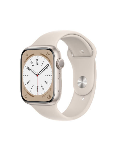 Apple Watch Series 8 OLED 45 mm Digital 396 x 484 Pixeles Pantalla táctil Beige Wifi GPS (satélite)
