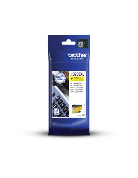 Brother LC-3239XLY cartucho de tinta 1 pieza(s) Original Alto rendimiento (XL) Amarillo