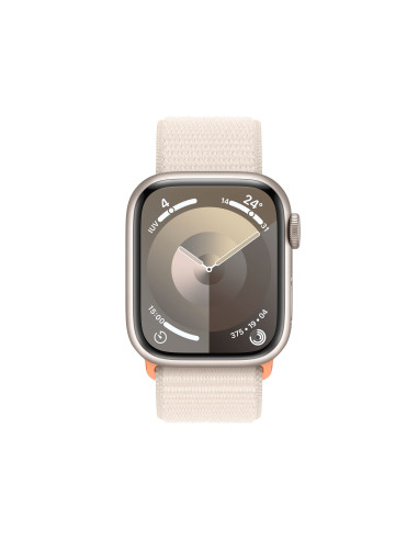 Apple Watch Series 9 41 mm Digital 352 x 430 Pixeles Pantalla táctil Beige Wifi GPS (satélite)
