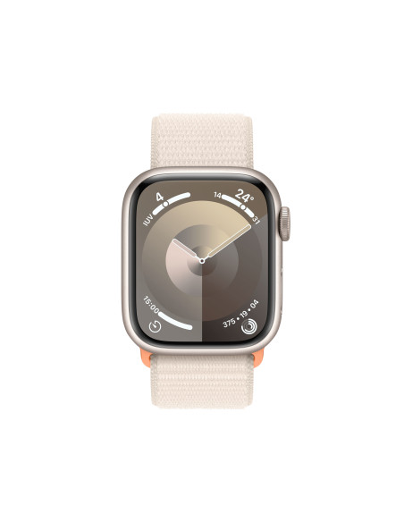 Apple Watch Series 9 41 mm Digital 352 x 430 Pixeles Pantalla táctil Beige Wifi GPS (satélite)