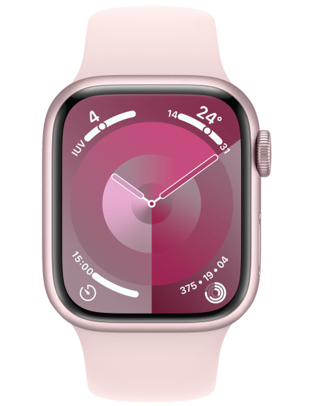 Apple Watch Series 9 41 mm Digital 352 x 430 Pixeles Pantalla táctil Rosa Wifi GPS (satélite)