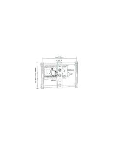 SOPORTE PARED DTI SOP-3020 ORIENTABLE PROFUNDIDAD HORIZONTAL VERTICAL 40P - 80P NEGRO SOP-3020 2