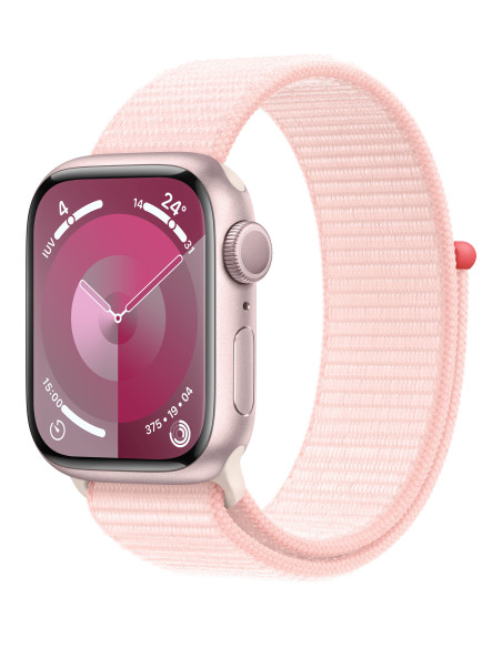 Apple Watch Series 9 41 mm Digital 352 x 430 Pixeles Pantalla táctil Rosa Wifi GPS (satélite)