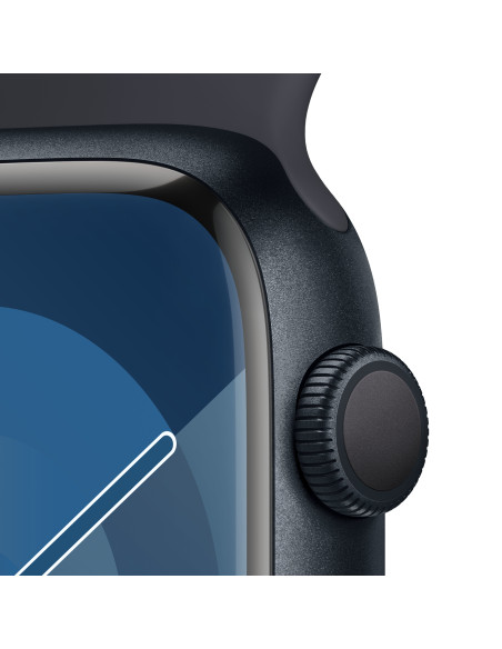 Apple Watch Series 9 45 mm Digital 396 x 484 Pixeles Pantalla táctil Negro Wifi GPS (satélite)