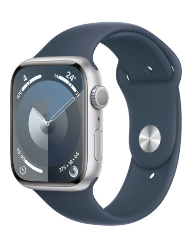 Apple Watch Series 9 45 mm Digital 396 x 484 Pixeles Pantalla táctil Plata Wifi GPS (satélite)