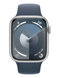 Apple Watch Series 9 45 mm Digital 396 x 484 Pixeles Pantalla táctil Plata Wifi GPS (satélite) 2