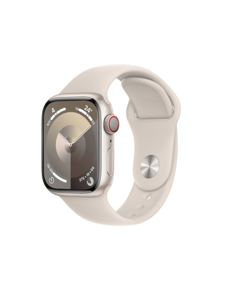 Apple Watch Series 9 41 mm Digital 352 x 430 Pixeles Pantalla táctil 4G Beige Wifi GPS (satélite)
