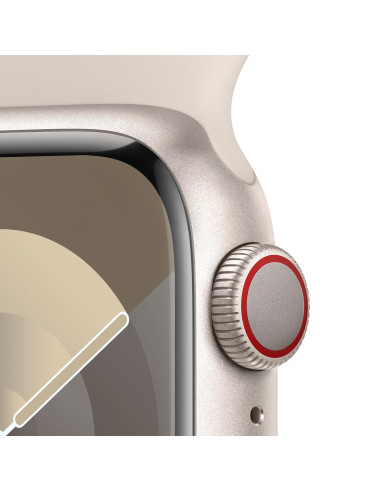 Apple Watch Series 9 41 mm Digital 352 x 430 Pixeles Pantalla táctil 4G Beige Wifi GPS (satélite)