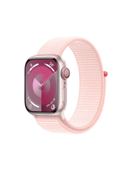 Apple Watch Series 9 41 mm Digital 352 x 430 Pixeles Pantalla táctil 4G Rosa Wifi GPS (satélite)