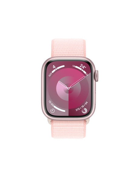 Apple Watch Series 9 41 mm Digital 352 x 430 Pixeles Pantalla táctil 4G Rosa Wifi GPS (satélite)
