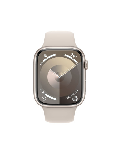 Apple Watch Series 9 45 mm Digital 396 x 484 Pixeles Pantalla táctil 4G Beige Wifi GPS (satélite)