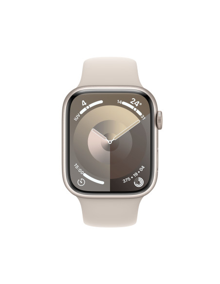 Apple Watch Series 9 45 mm Digital 396 x 484 Pixeles Pantalla táctil 4G Beige Wifi GPS (satélite)