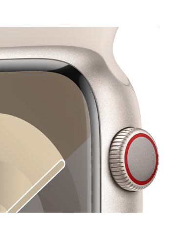 Apple Watch Series 9 45 mm Digital 396 x 484 Pixeles Pantalla táctil 4G Beige Wifi GPS (satélite)