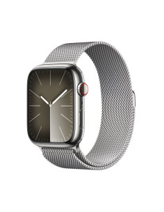 Apple Watch Series 9 45 mm Digital 396 x 484 Pixeles Pantalla táctil 4G Plata Wifi GPS (satélite)