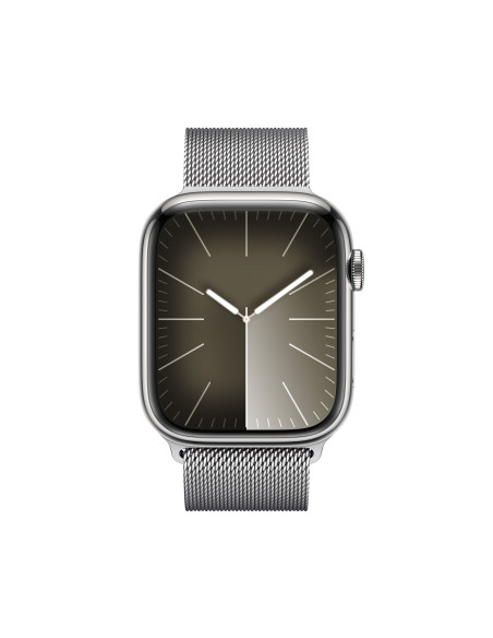 Apple Watch Series 9 45 mm Digital 396 x 484 Pixeles Pantalla táctil 4G Plata Wifi GPS (satélite)