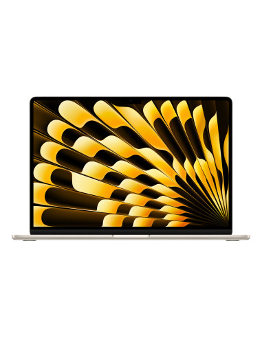 Apple MacBook Air Apple M M3 Portátil 38,9 cm (15.3") 16 GB 512 GB SSD Wi-Fi 6E (802.11ax) macOS Sonoma Beige