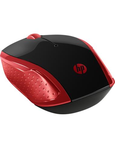 HP Ratón inalámbrico 200 (Rojo imperial)