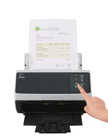 Ricoh FI-8150 Alimentador automático de documentos (ADF) + escáner de alimentación manual 600 x 600 DPI A4 Negro, Gris
